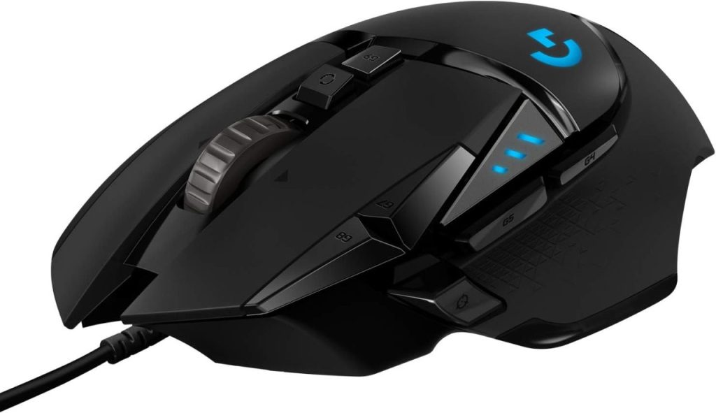 Mouse Gamer Logitech G502 HERO com RGB LIGHTSYNC, Ajustes de Peso, 11 Botóes Programáveis, Sensor HERO 25K – 910-005550