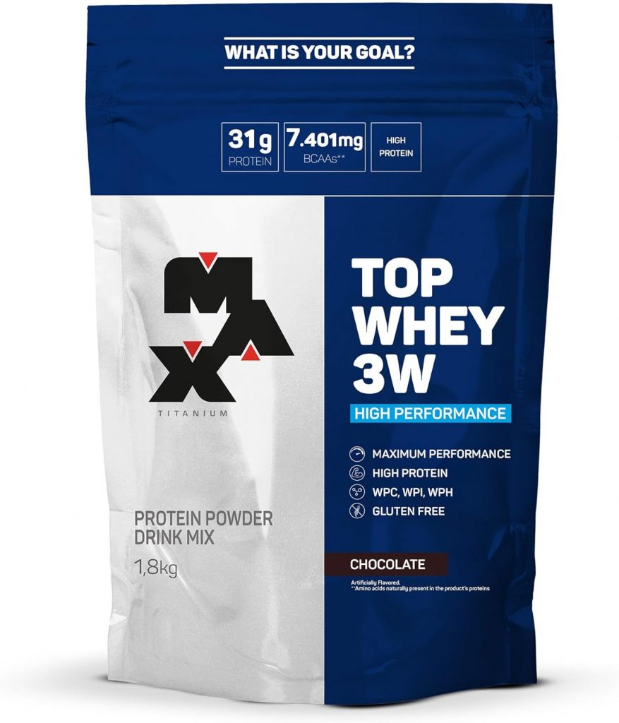 Max Titanium Top Whey 3w Mais Performance 1,8kg