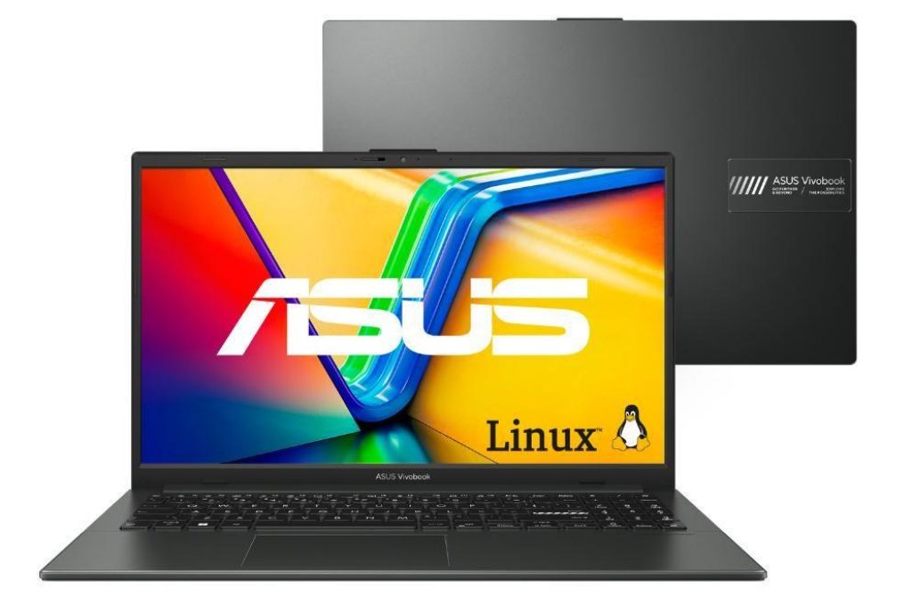 Notebook ASUS Vivobook Go 15 AMD Ryzen 3 7320U 4GB Ram 128GB SSD Linux KeepOS Tela 15,6″ FHD Black – E1504FA-NJ1291