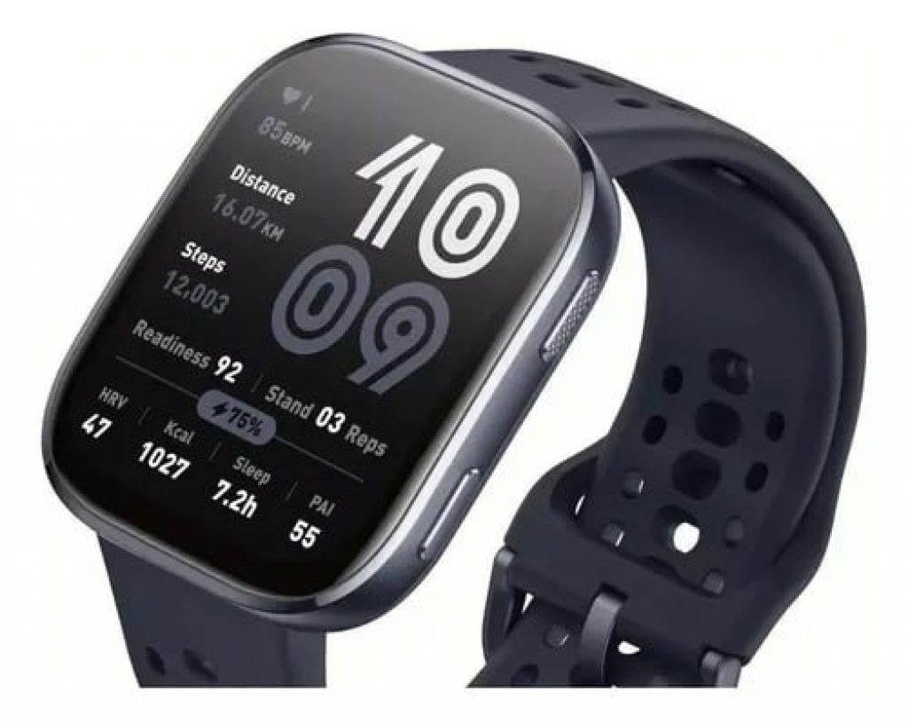Amazfit BIP 6, GPS Integrado, Alexa, 1,97″ AMOLED Mapas, Versão Global, Titânio – A2435