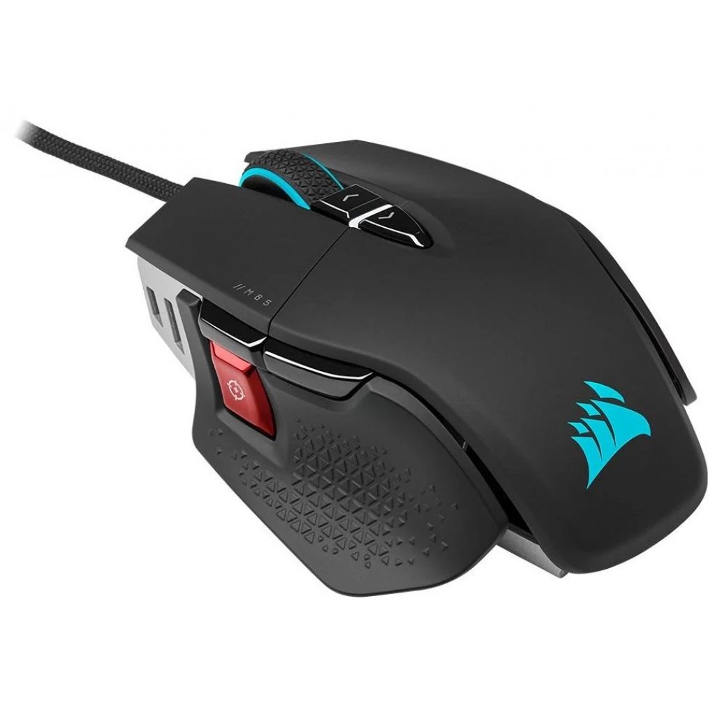 Mouse Gamer Corsair M65 Ultra, Com Fio, RGB LED, 26000 DPI, 8 Botões, Optical, Preto – CH-9309411-NA2