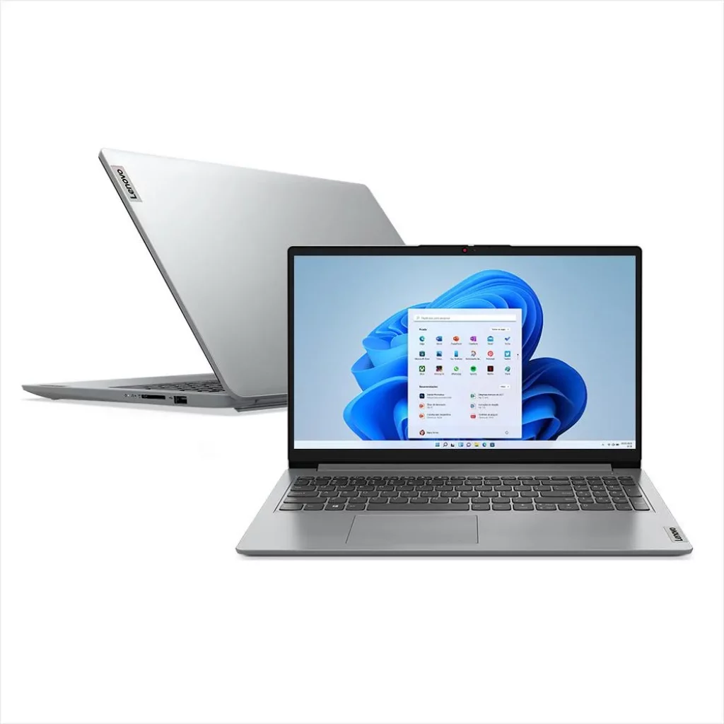 Notebook Lenovo Ideapad 1 Intel Core i3 1215U 8GB RAM 256GB SSD Windows 11 Home Tela 15,6″ – 82VY000SBR