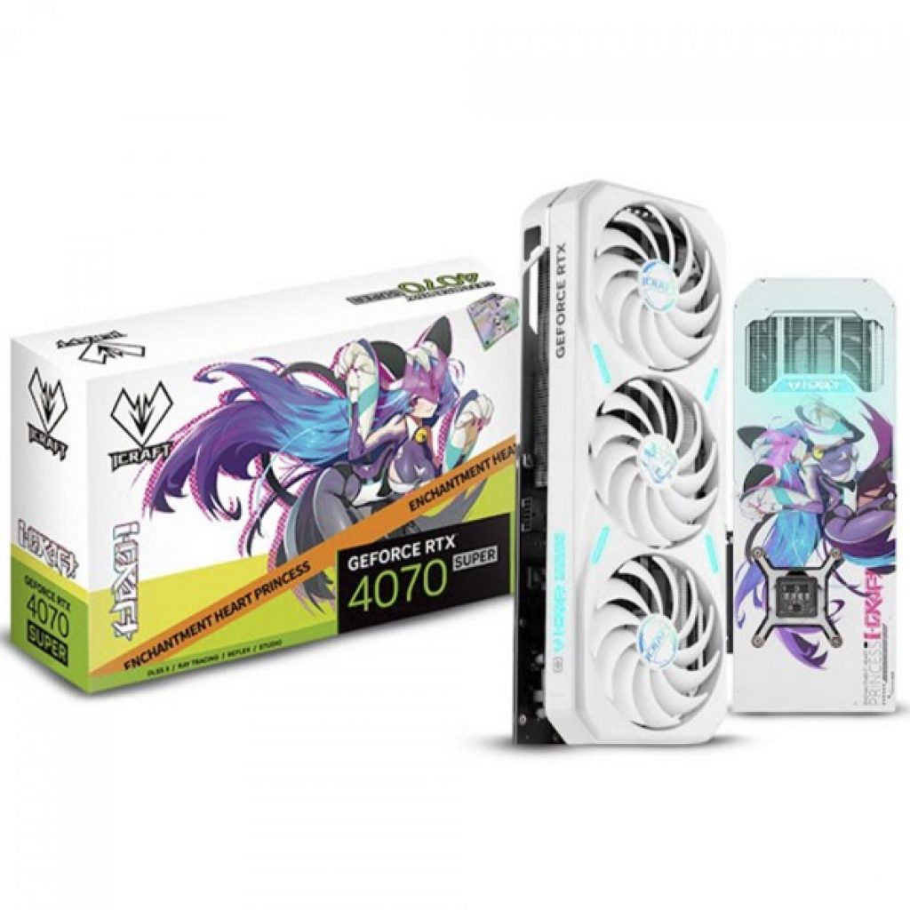 Placa de Vídeo NVIDIA GeForce RTX 4070 Super iCraft OC, 12GB, GDDR6X, DLSS, Ray Tracing, White – Maxsun