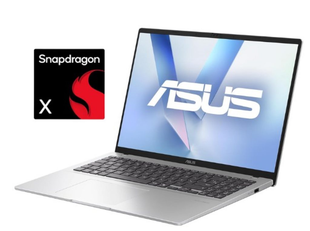 Notebook ASUS Vivobook 16 Qualcomm Snapdragon X X1 1TB SSD 16GB RAM 16″ IPS Windows 11 – X1607QA-MB091W