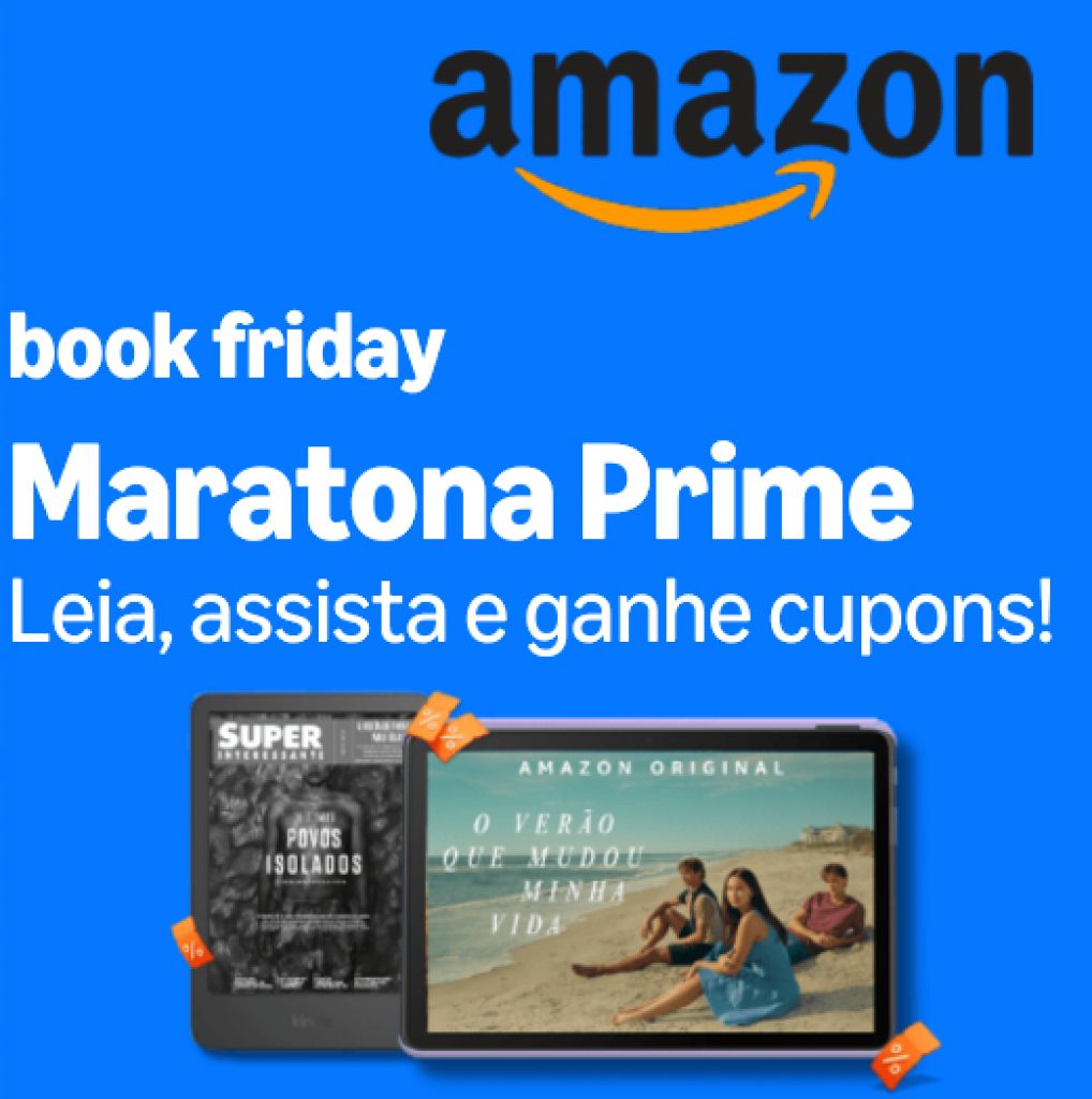 Maratona Prime – Amazon – Até 6 cupons de R$10 em R$40 cumprindo missões