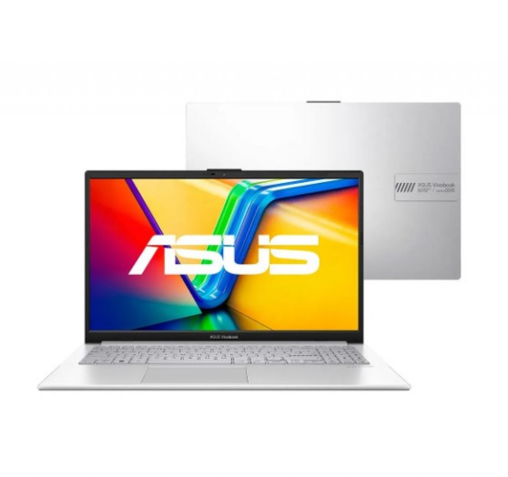 Notebook Asus Vivobook Go 15, Intel Core i3-N305, 4GB RAM 256GB SSD Tela 15.6″ FHD TN, Linux KeepOS, Cool Silver – E1504GA-NJ435W