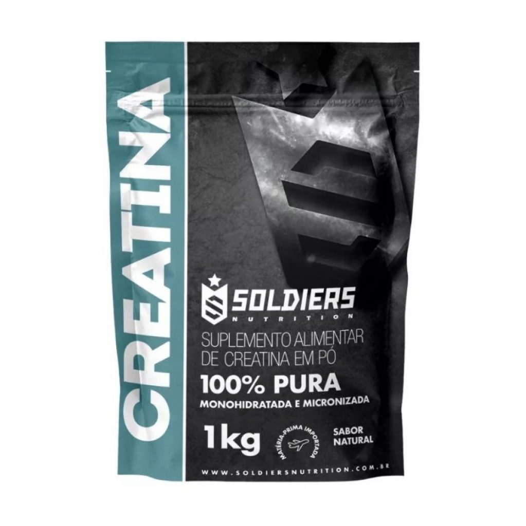 Creatina Monohidratada 1Kg – 100% Pura Importada – Soldiers Nutrition.