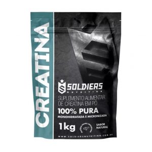 Creatina Monohidratada 1Kg - 100% Pura Importada - Soldiers Nutrition.