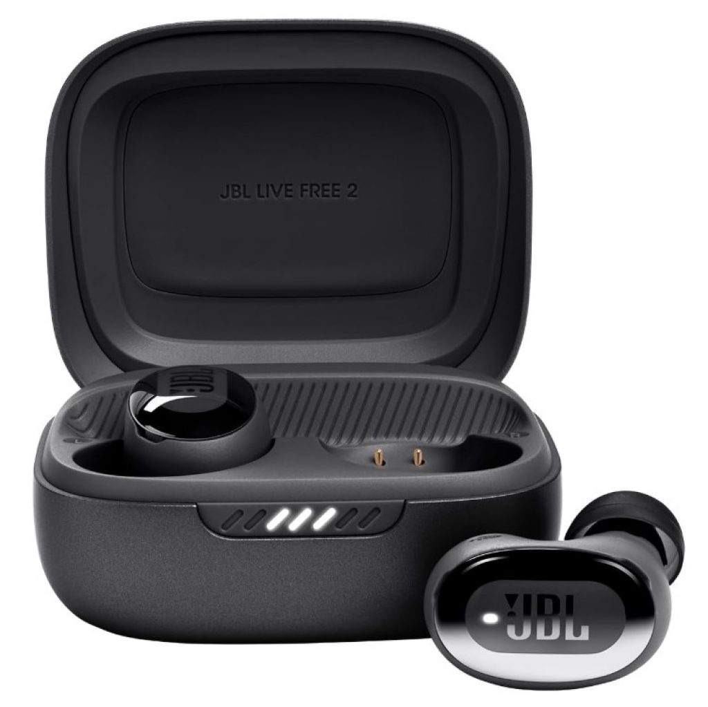 Fones de ouvido JBL Live Free 2 TWS ANC Bluetooth 5.2 Intra-auricular IPX5 Preto – JBLLIVEFREE2TWSBLK