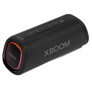 Caixa de som Bluetooth LG XBOOM Go XG5S Portátil – Bateria 18h, Iluminação de Estúdio, Track Woofer de Fibra de Carbono, IP67 – XG5S.ABRALLK