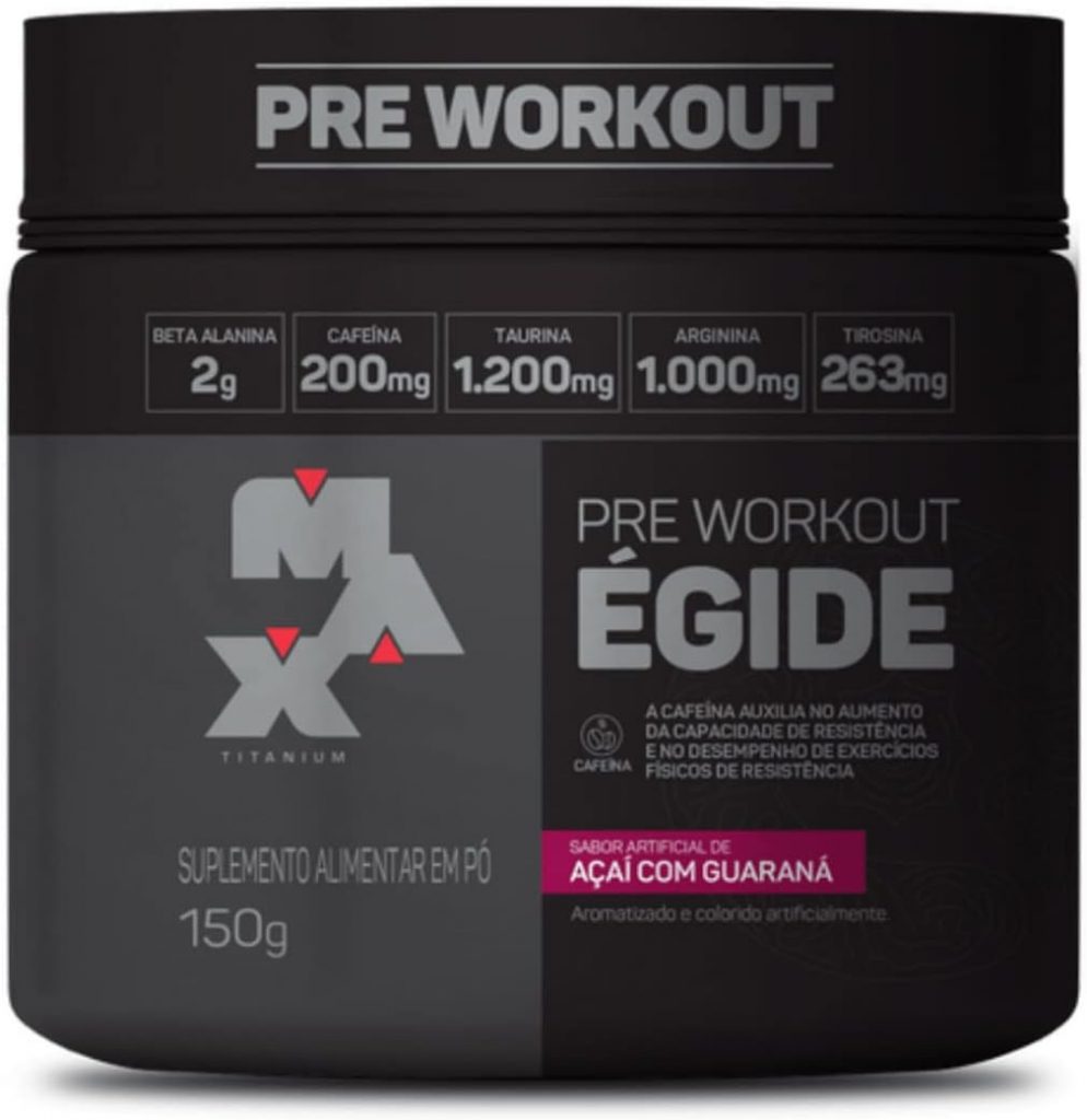 Pré-Treino Max Titanium Égide Pre-Workout 150G (Açaí Com Guaraná)
