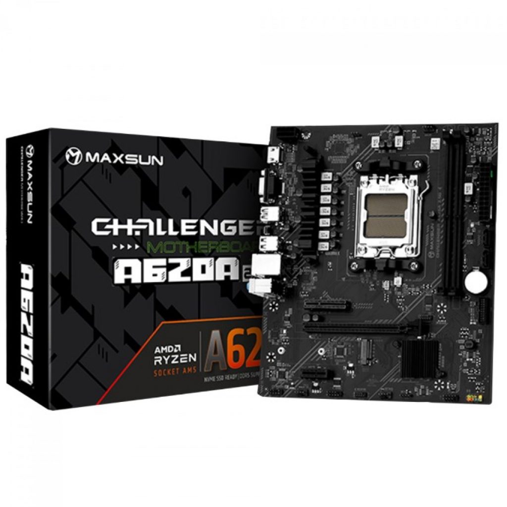 Placa Mãe Maxsun Challenger A620A 2.5G, Chipset A620, AMD AM5, MATX, DDR5, MS-Challenger A620A 2.5G