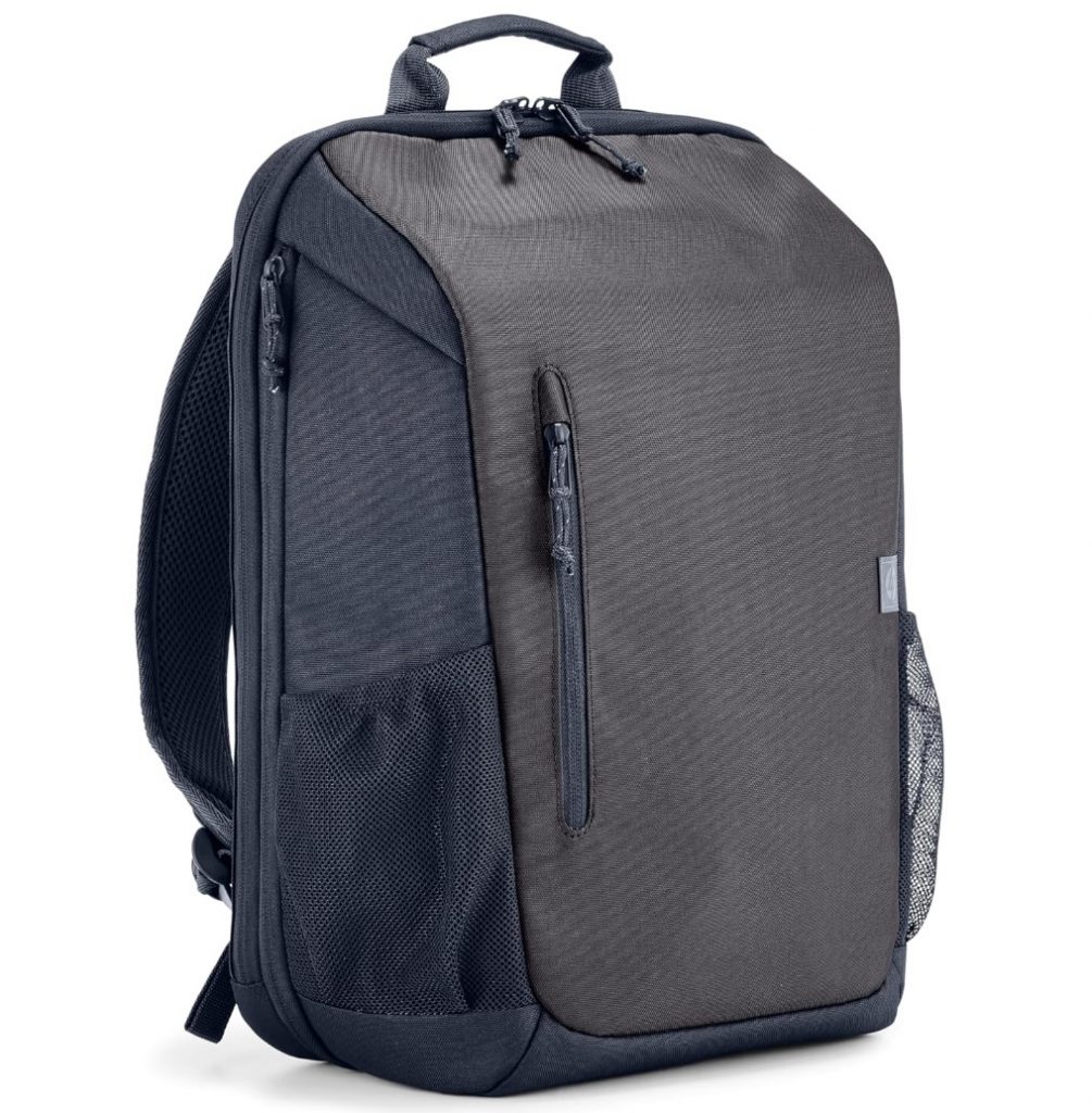 Mochila HP Travel – para Notebook de até 15,6 Polegadas, Multi-compartimentos, 18L Expansível até 21L, com Alças Acolchoadas, Cinza – 6B8U6AA