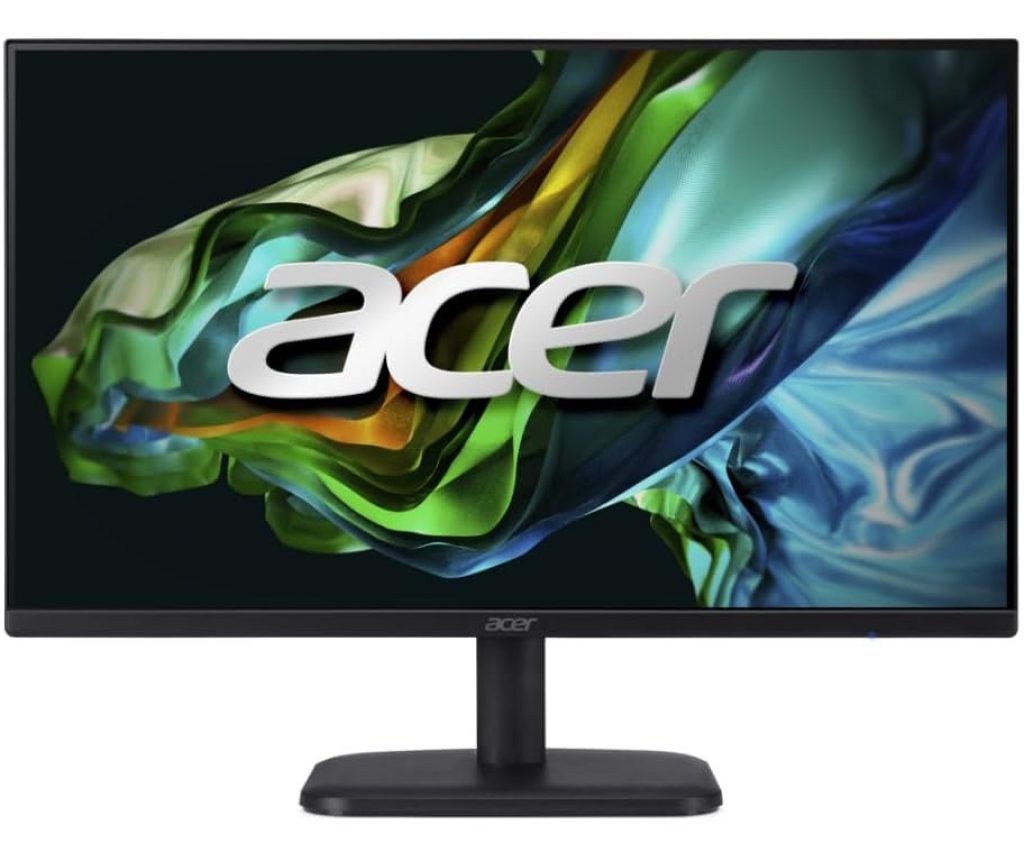MONITOR ACER LED IPS 23.8” FHD 100 Hz sRGB 99% 1ms VRB AMD FreeSync ZeroFrame Preto – EK1 EK241Y Ebi