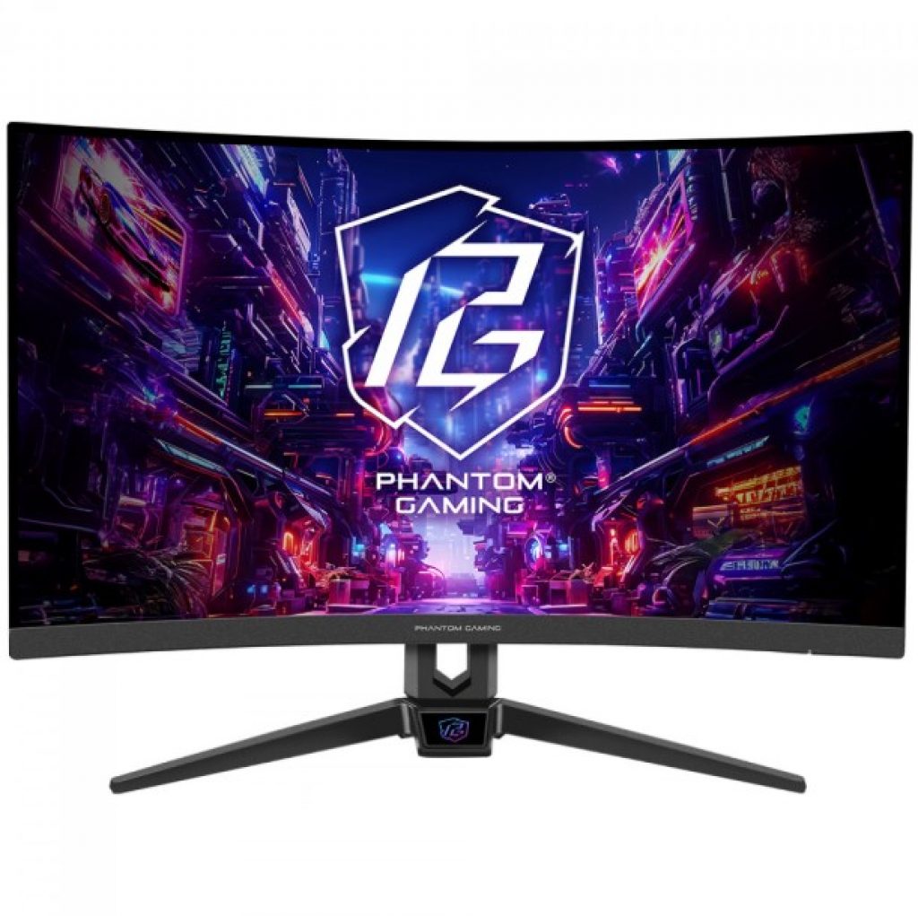 Monitor Gamer ASRock Phantom Gaming, 27 Pol, Curvo, FHD, 1ms, 280Hz, 127% sRGB, VA, FreeSync, HDMI/DP – PG27FRS1A