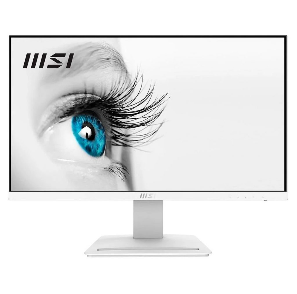 Monitor Gamer MSI 23.8″, 100Hz, Full HD, 1ms, DisplayPort e HDMI, Adaptive-Sync, Branco – PROMP243XW