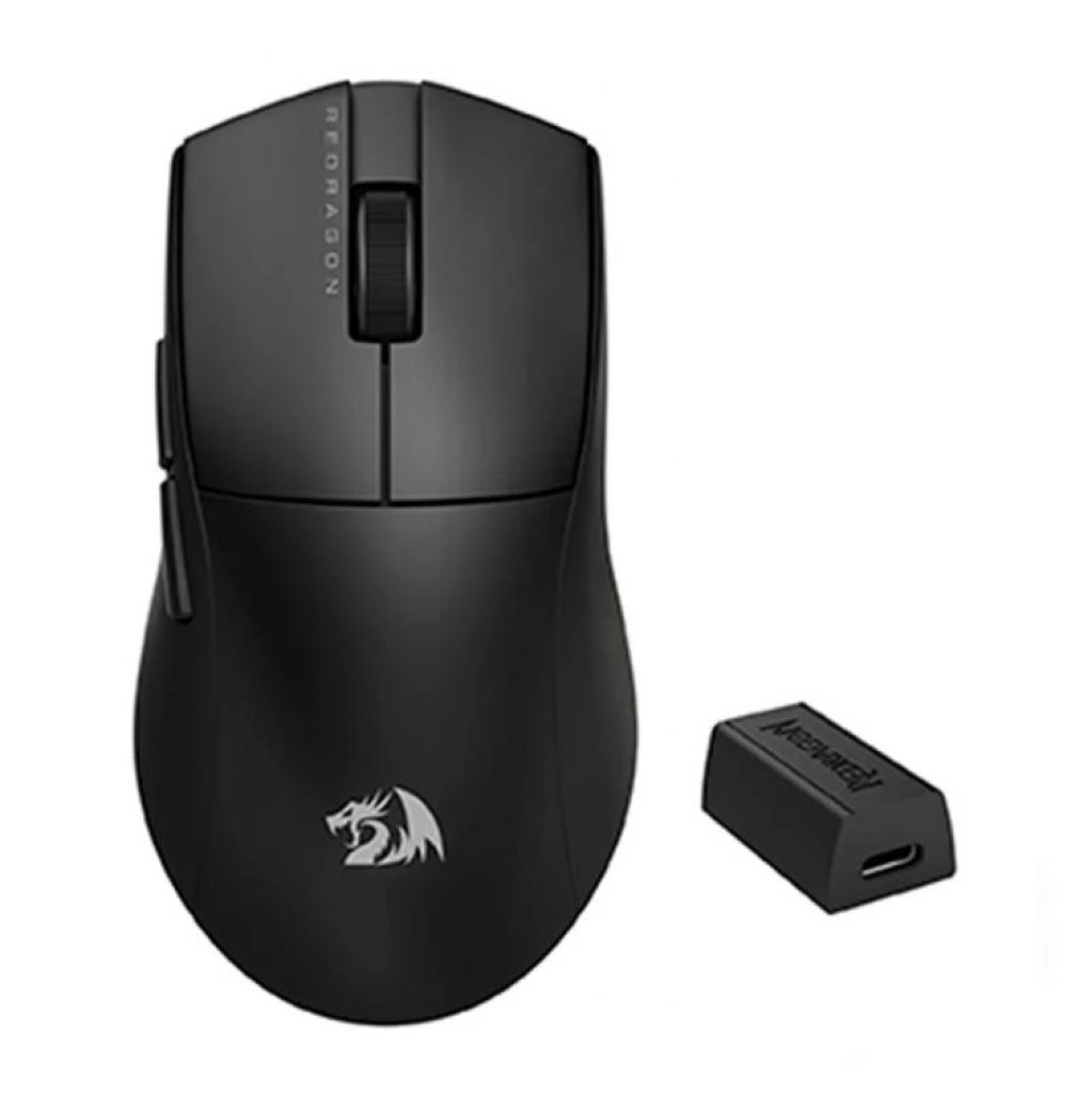 Mouse Gamer Sem Fio Redragon King Pro, 26000 DPI, Wireless, Cabo ou Bluetooth, 7 Botões, Preto – M916-PRO-4K