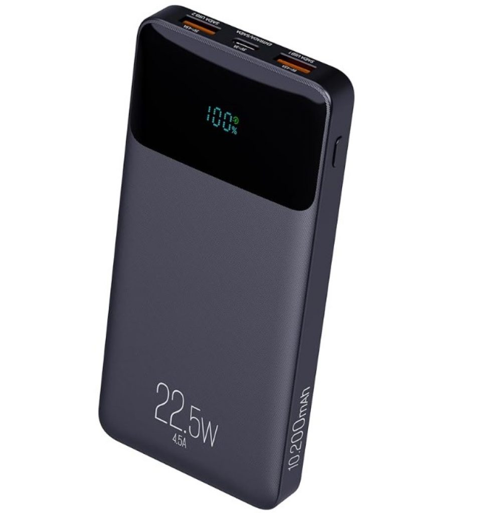Carregador Portátil/Power Bank ELG 10.200mAh, Proteção de Aquecimento, Curto Circuito e Sobre Carga, Preto – PB102BK
