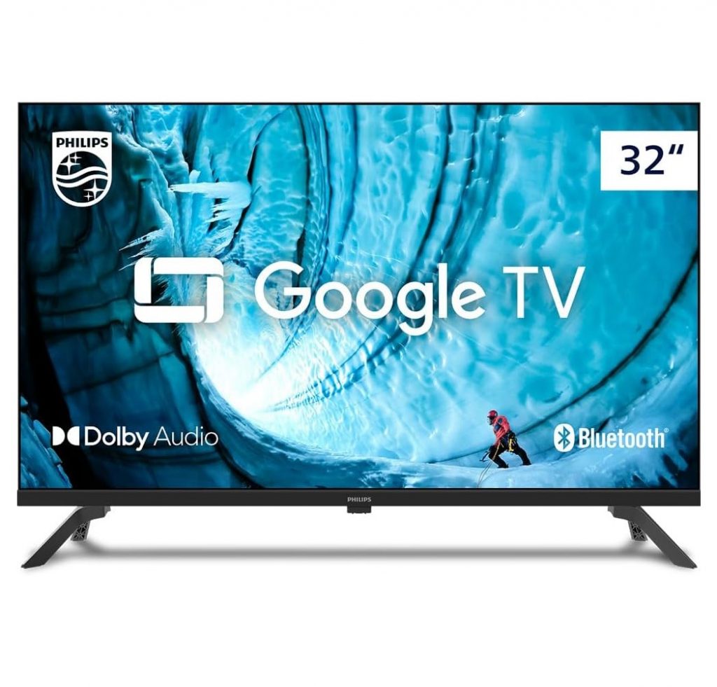 Smart TV Philips 32″ HD Google TV, Comando de Voz, HDR – 32PHG6909/78
