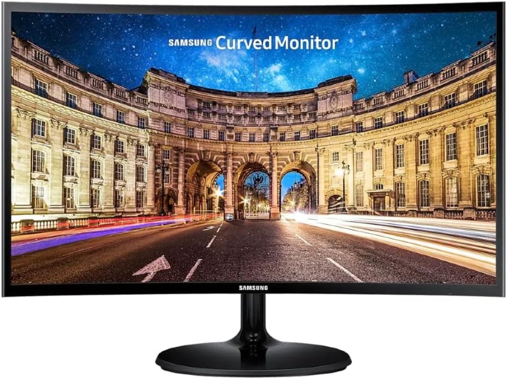 Monitor Samsung 27 LED Curvo Full HD, Wide, HDMI e VGA, FreeSync – LC27F390FHLMZD