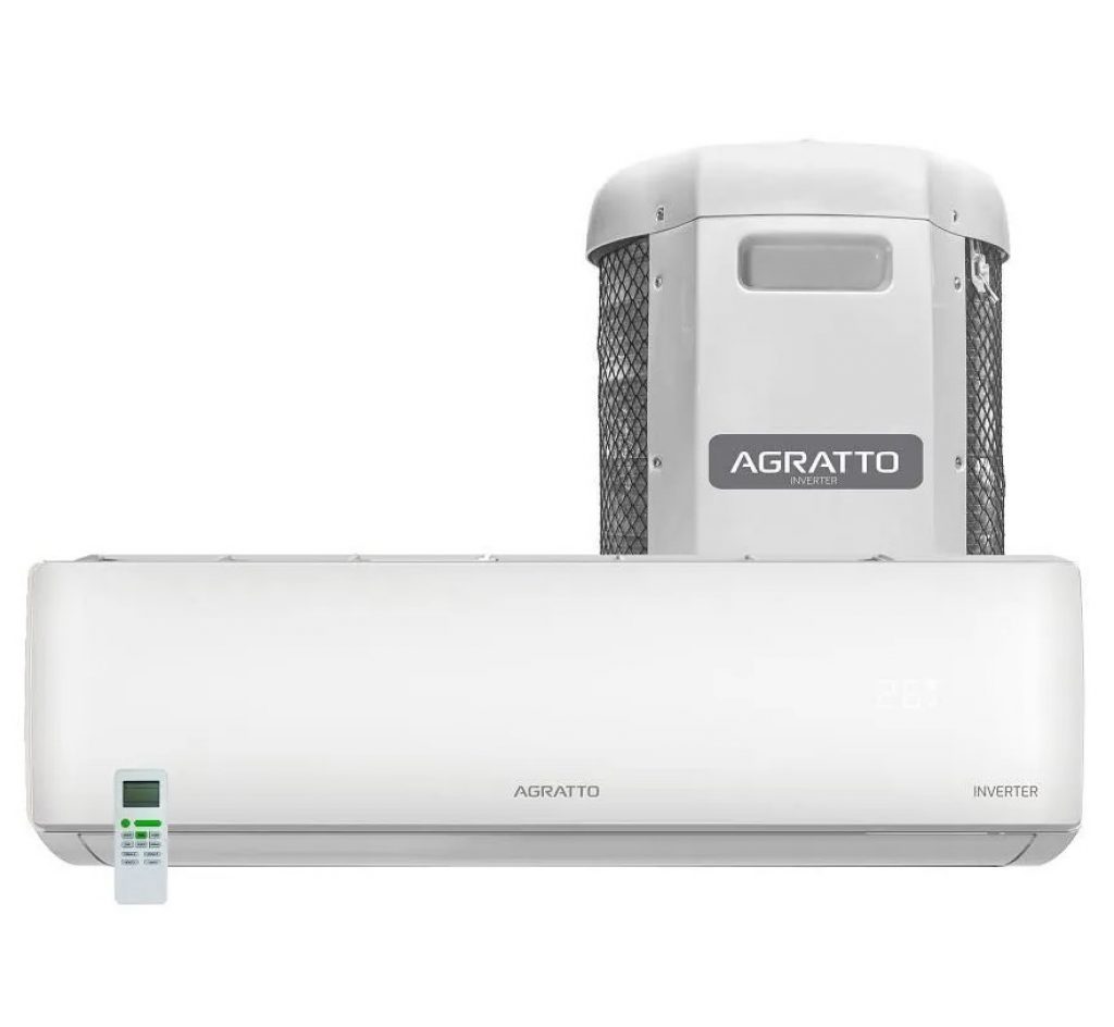 Ar Condicionado Split Agratto Hi Wall Liv Top Inverter 24.000 BTUS Quente e Frio Branco Monofásico 220V LCST24QF-02I