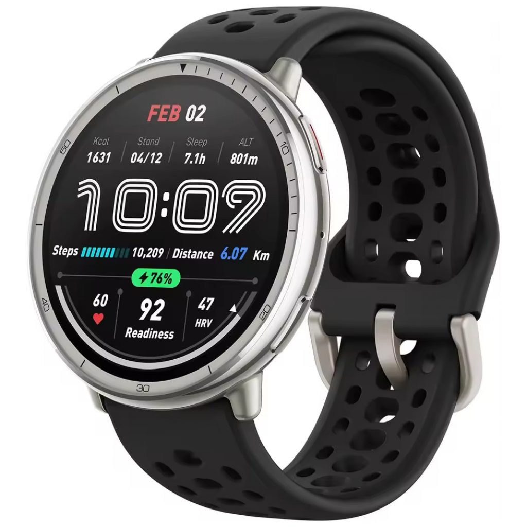 Relógio inteligente Amazfit Active 2 44mm 1,32″ AMOLED, Zepp OS, Zepp Flow, Monitor de saúde BioTracker 6, Mapas GPS com direção, Rastreador fitness, Bateria de 10 dias, Bluetooth Calling, Monitor de sono, Resistente à água 5ATM
