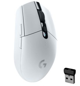 Mouse Gamer Sem Fio Logitech G305 LIGHTSPEED, 12.000 DPI, 6 Botões Programáveis, Branco – 910-005290
