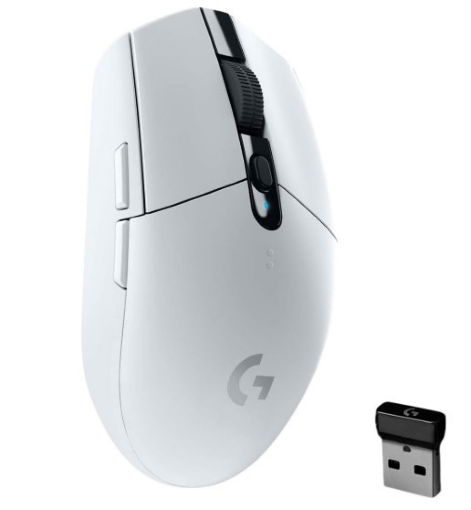 Mouse Gamer Sem Fio Logitech G305 LIGHTSPEED, 12.000 DPI, 6 Botões Programáveis, Branco – 910-005290