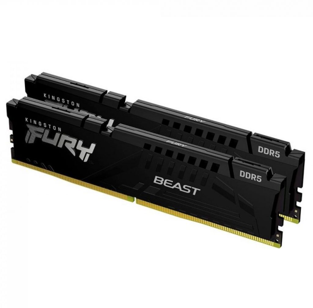 Memória RAM 32GB (2x16GB) DDR5 5600 MHz FURY Beast, Kingston, Black – KF556C40BBK2-32