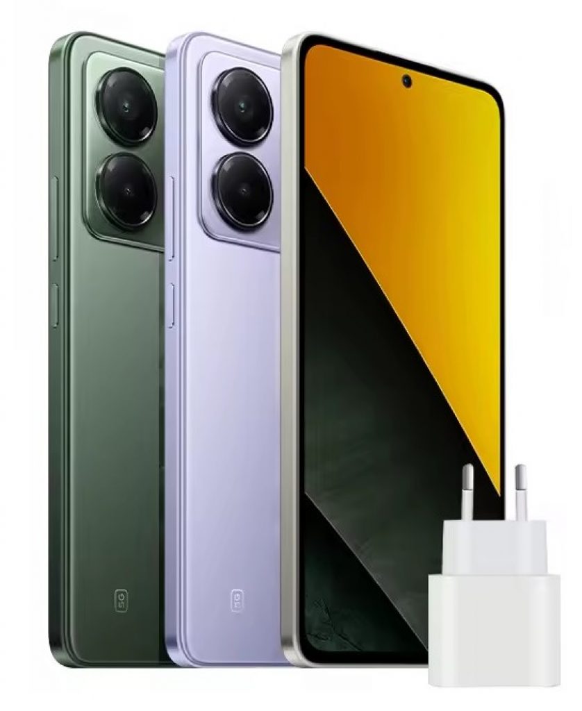 Smartphone Xiaomi POCO M7 Pro 5G NFC 8GB/256GB Dimensity 7025 6,67″ AMOLED FHD+ 120Hz Bateria 5110mAh 45W 50MP Sony IP64 Android 14 – Versão Global