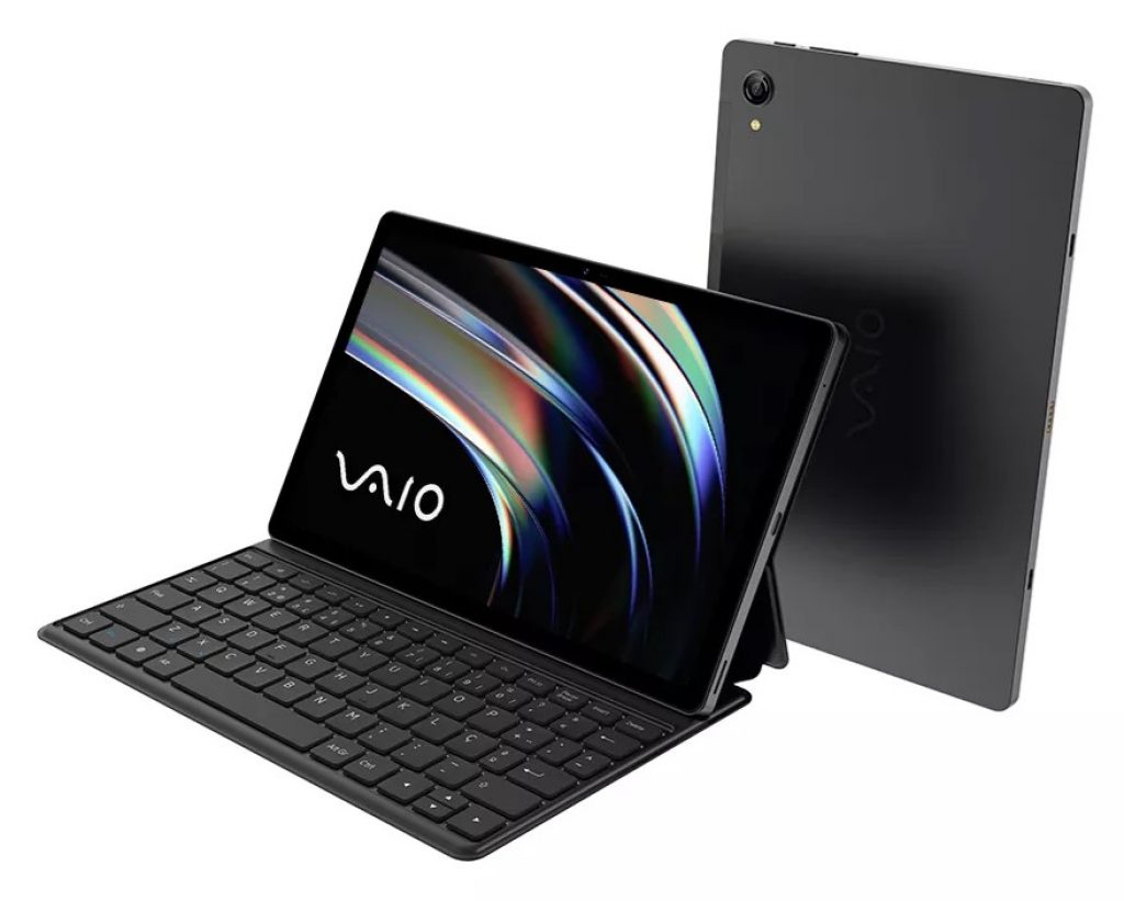 Tablet VAIO TL10 8GB 128GB Octa-Core Tela 10,4” 2K 4G WiFi Câmera 8MP + Selfie 5MP Android 13 7000mAh Com Teclado De Conexão Inteligente – Preto