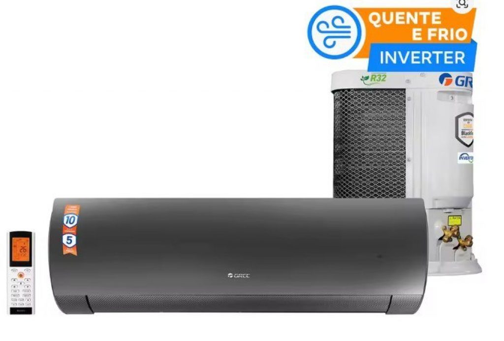 Ar-condicionado Split 9000 BTUs Gree Inverter Quente e Frio G Diamond Auto GWH09ACA-D6DNA1A – 220V