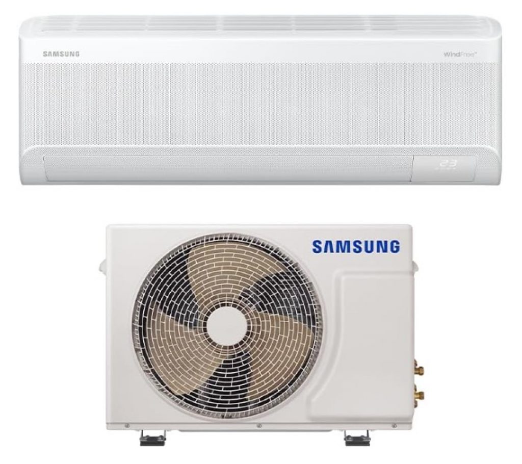 Samsung Ar Condicionado Split Inverter WindFree POWERvolt Bivolt Connect AI 12.000 BTUs Frio Sem Vento AR12DYFAVWKNAZ Bivolt