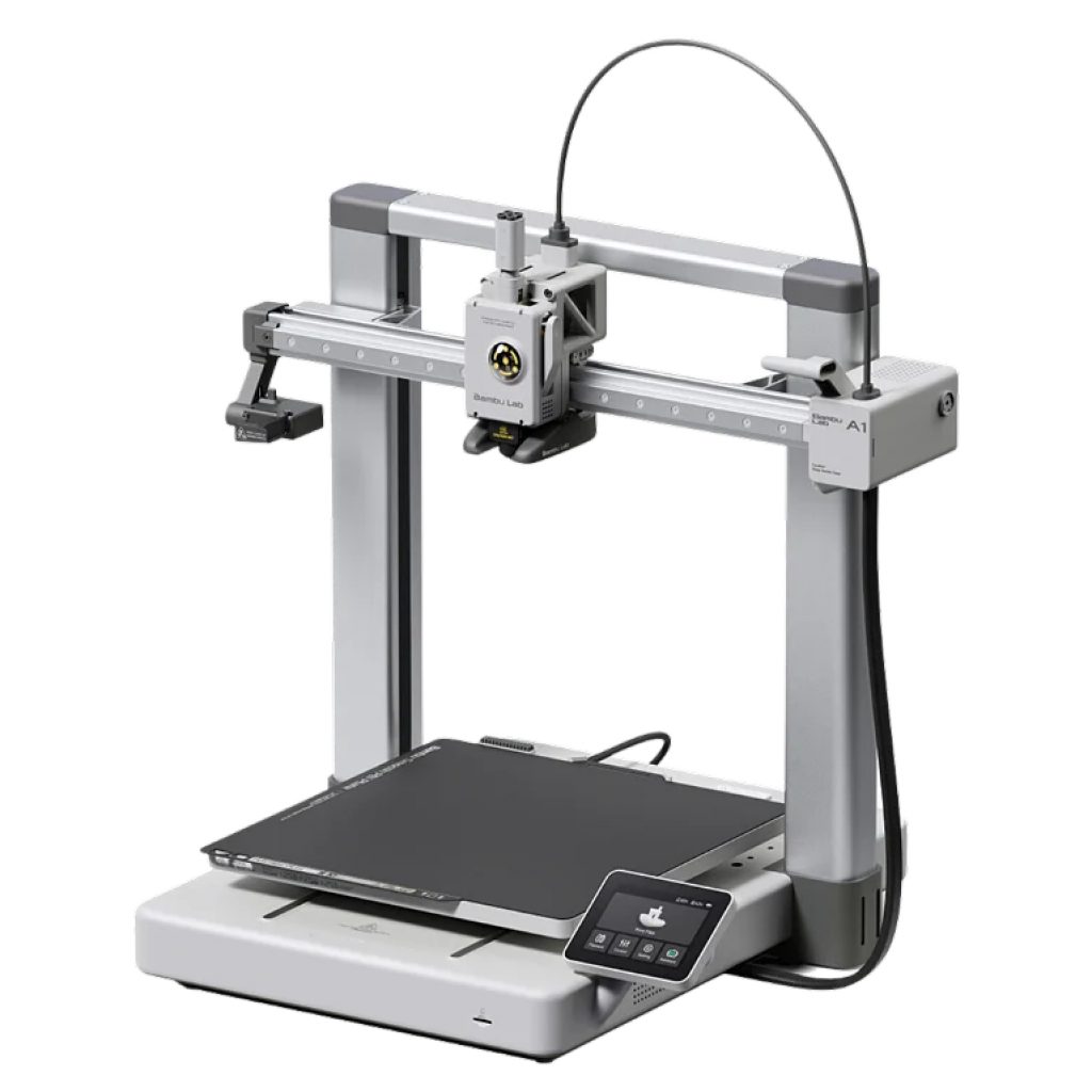 Impressora 3D Bambu Lab A1 Design Modular De Alta Qualidade, 500 Mm/s Alta Velocidade, Compatível Com Atualizações Flexíveis Opcionais Do AMS Lite, Filamentos PLA, PETG, TPU, PVA