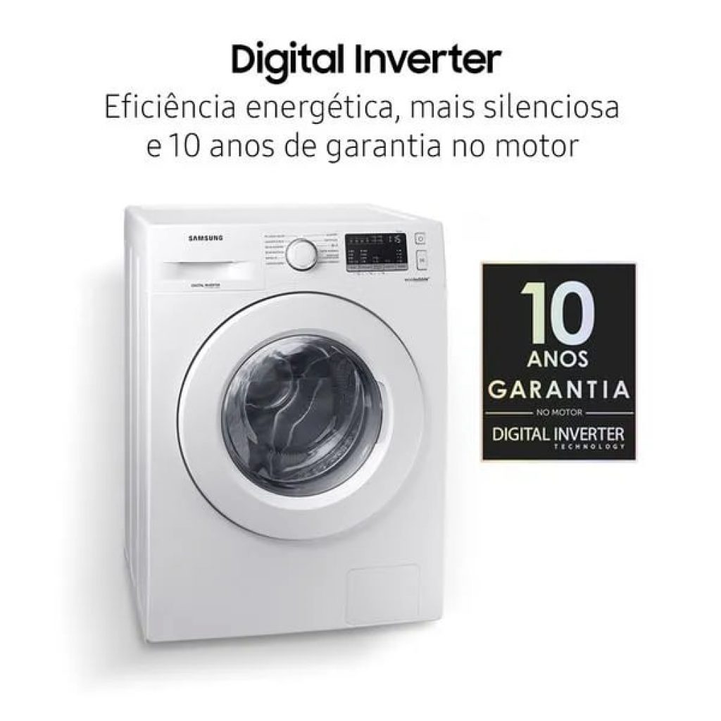 Lava e Seca Digital Inverter Samsung Ecobubble™ WD10M Branca 10.1kg