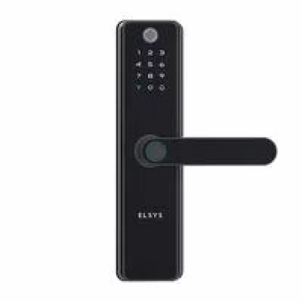 Fechadura Digital de Embutir Elsys, Wi-Fi, Biometria, Câmera, Preto – ESF-DE5100I