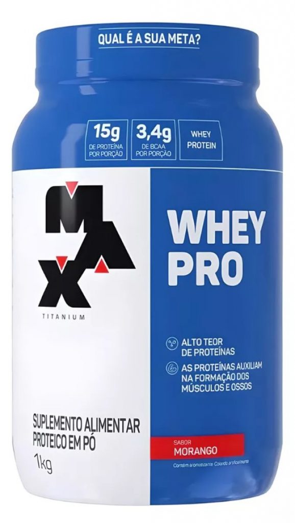 Whey Pro Max Titanium Com BCAA E Aminoácidos 1kg