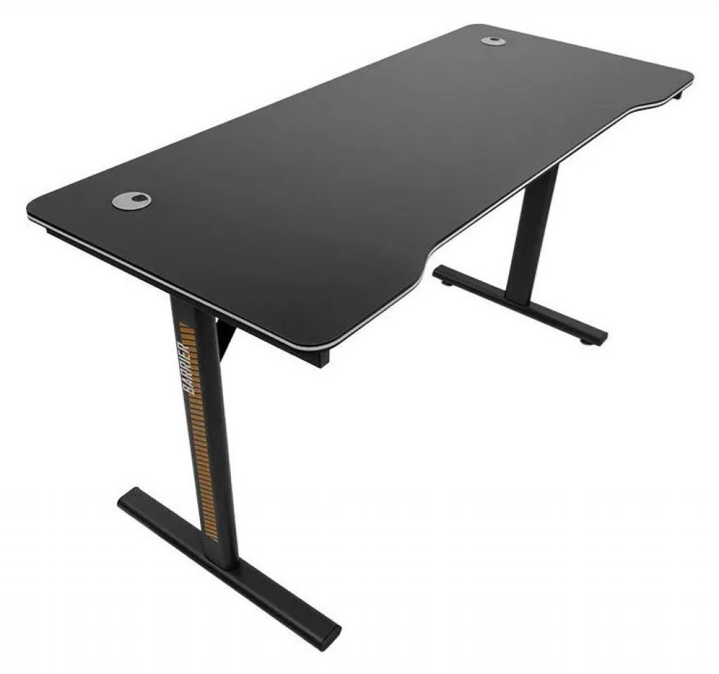 Mesa Gamer TGT Barrier, Preta, Tampo folhado com fibra, 140x60x75cm, Até 150kg – TGT-BRR-BK01