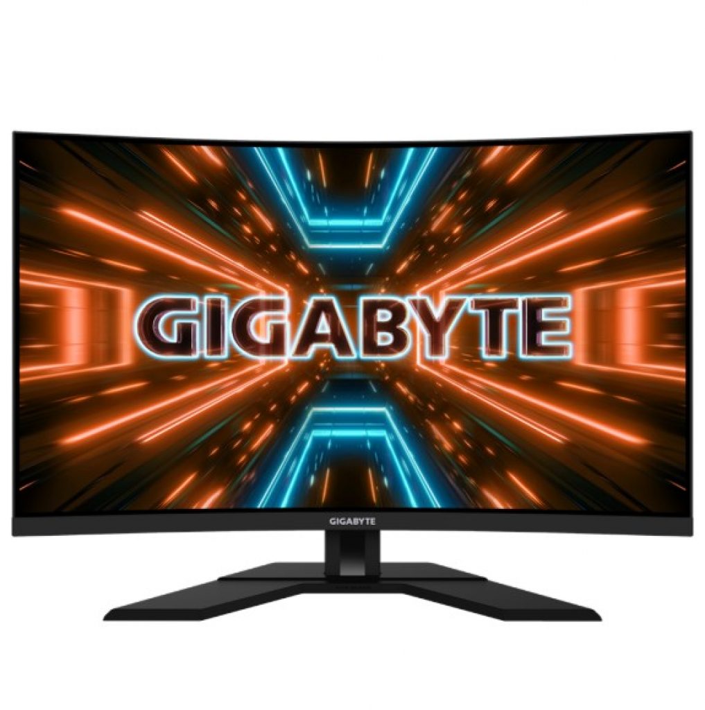 Monitor Gamer Gigabyte, 32″, Curvo, QHD, 1ms, 165Hz, VA, 123% sRGB, HDR400, FreeSync Premium, Altura ajustável, M32QC