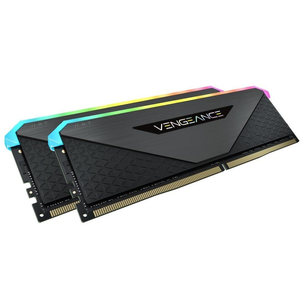 Memória RAM Corsair Vengeance RT, RGB, 32GB (2x16GB), 3200MHz, DDR4, CL16, Preto – CMN32GX4M2Z3200C16