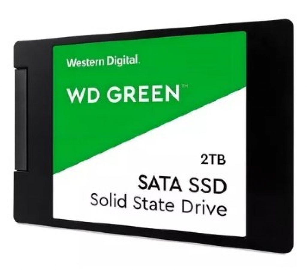 SSD WD Green 2.5″ 2TB SATA III 545MB/s Preto – WDS200T2G0A