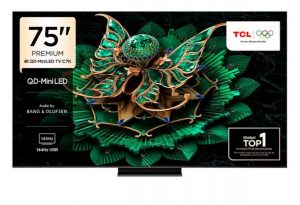Smart TV TCL 75“ 4K QD-Mini LED C7K Google TV, Dolby Atmos & Vision IQ, Audio Bang & Olufsen – 75C7K