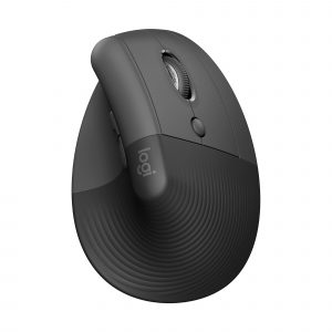Mouse Ergonômico Vertical Logitech Lift Sem Fio, Óptico, Design para Redução de Tensão Muscular, Silencioso, Bluetooth/USB Logi Bolt Wireless, Windows/macOS/iPadOS, Grafite – 910006466