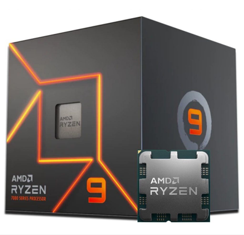 Processador AMD Ryzen 9 7900 3.7GHz (5.4GHz Turbo), 12-Cores 24-Threads, AM5, Com Cooler Wraith Prism, 100-100000590BOX