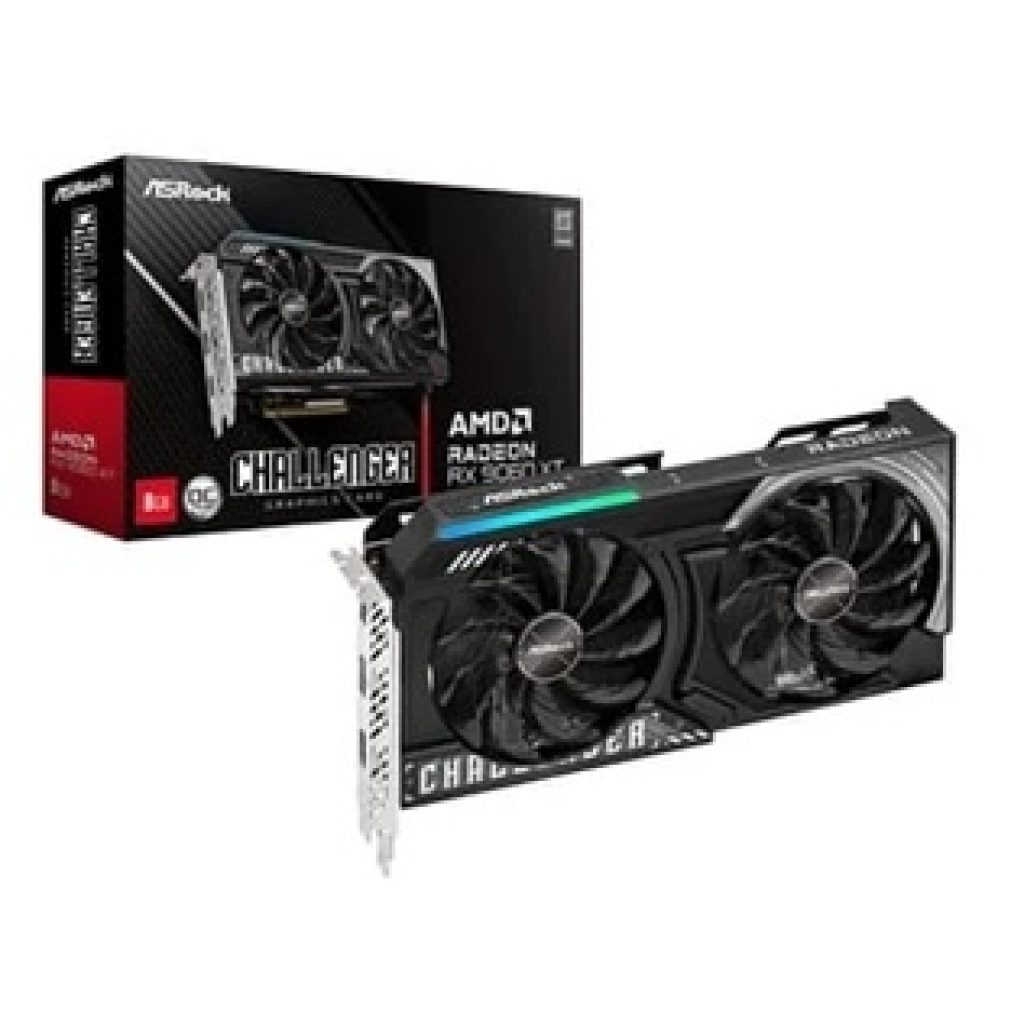 Placa de Vídeo ASRock RX 9060 XT Challenger OC CL 8GO AMD Radeon, 8GB, GDDR6, 128bits, OpenGL 4.6, RDNA 4 – RX9060XT CL 8GO / 90-GA5TZZ-00UANF
