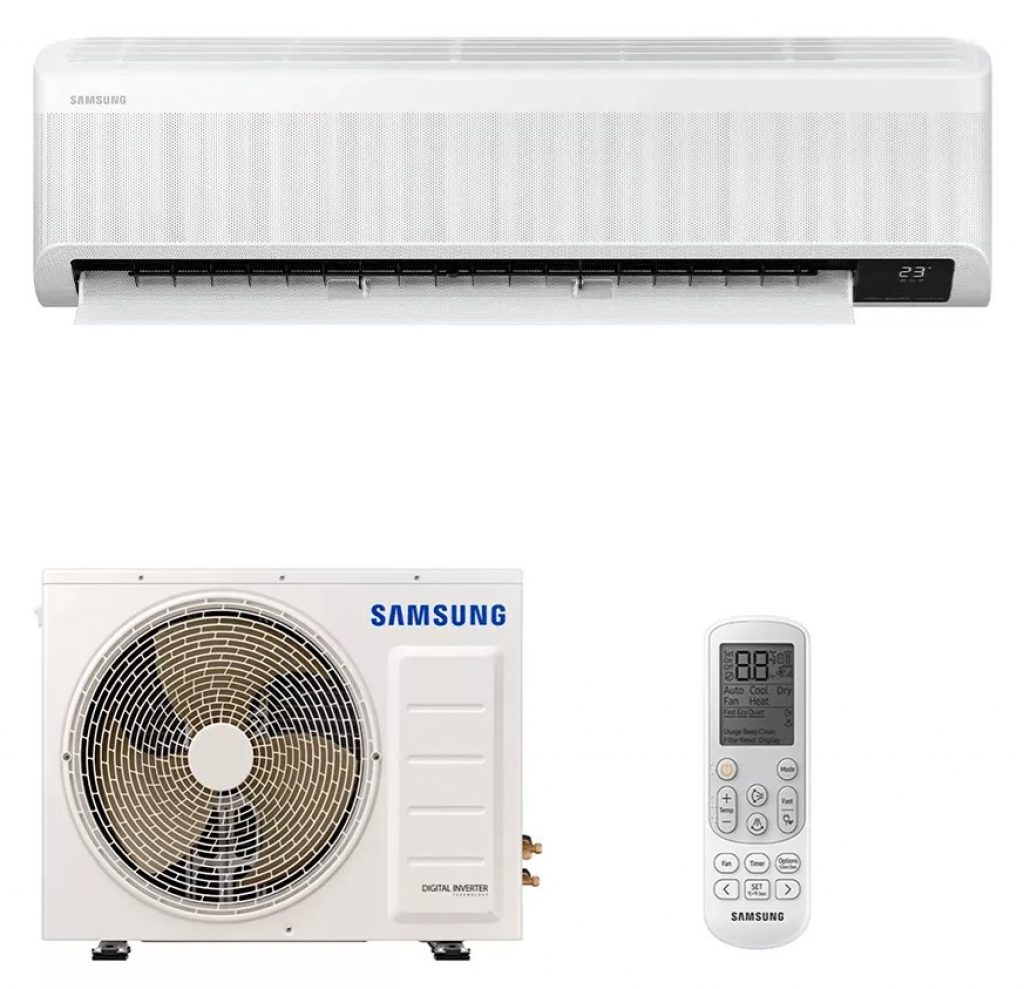 Samsung Ar-condicionado Split Inverter WindFree AI 12.000 BTUs Frio Sem Vento AR12CVFAMWKXAZ 220V