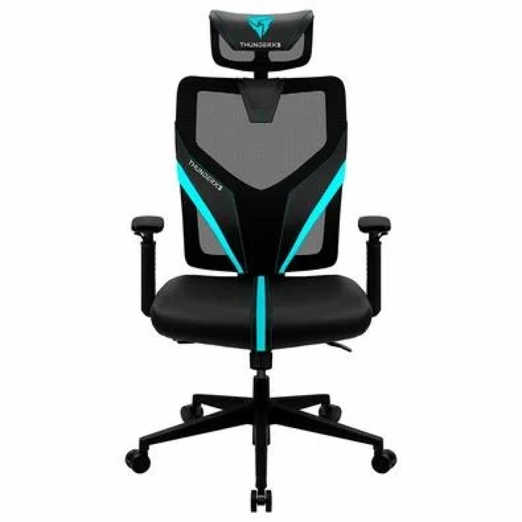 Cadeira Gamer ThunderX3 YAMA1 Ergonomica, Reclinável, Preta e Ciano – 69674