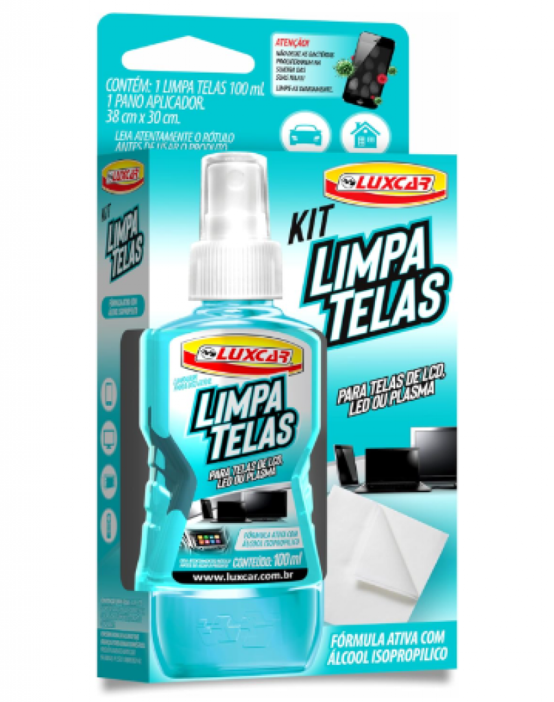 Kit Limpa Telas Luxcar 100 Ml, Fórmula com Álcool Isopropílico