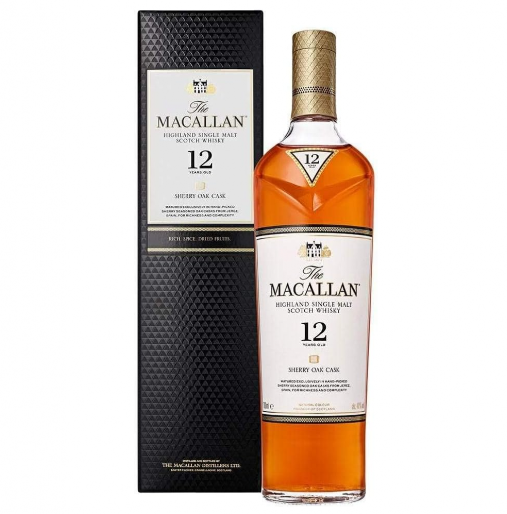 The Macallan Whisky Sherry Oak 12 Anos Single Malt 700ml