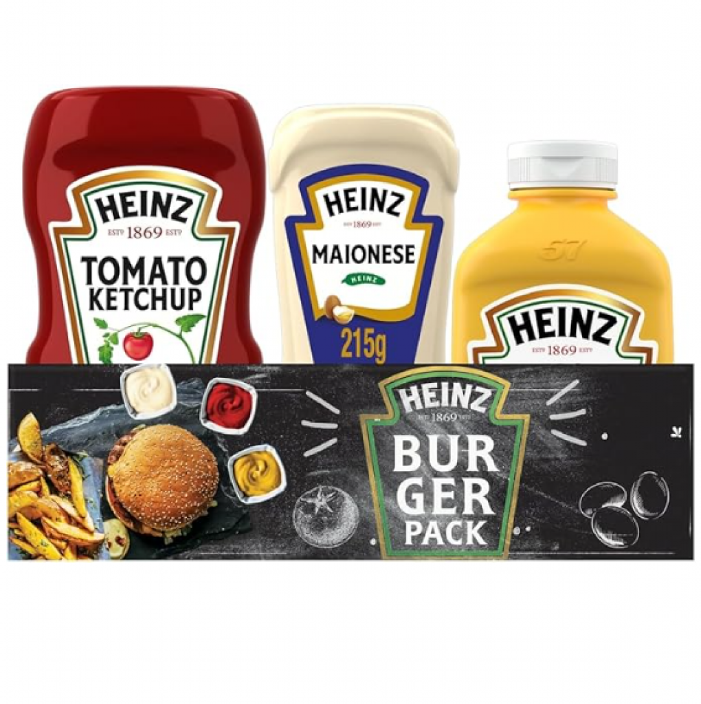Pack Triplo, Heinz Ketchup 397G + Maionese 215G + Mostarda 255gG